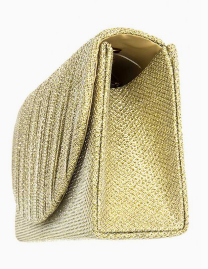 ANB Fashion | Pleated Glitter Accent Bag