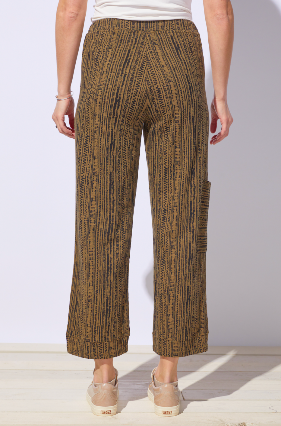 Escape By Hab | Stripe Cotton Slub J Pocket Ankle Pant