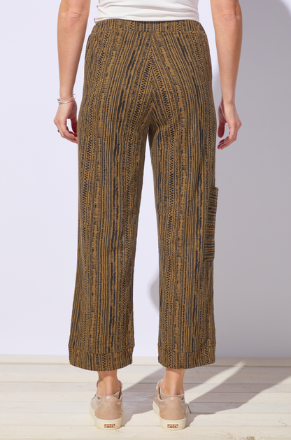 Escape By Hab | Stripe Cotton Slub J Pocket Ankle Pant