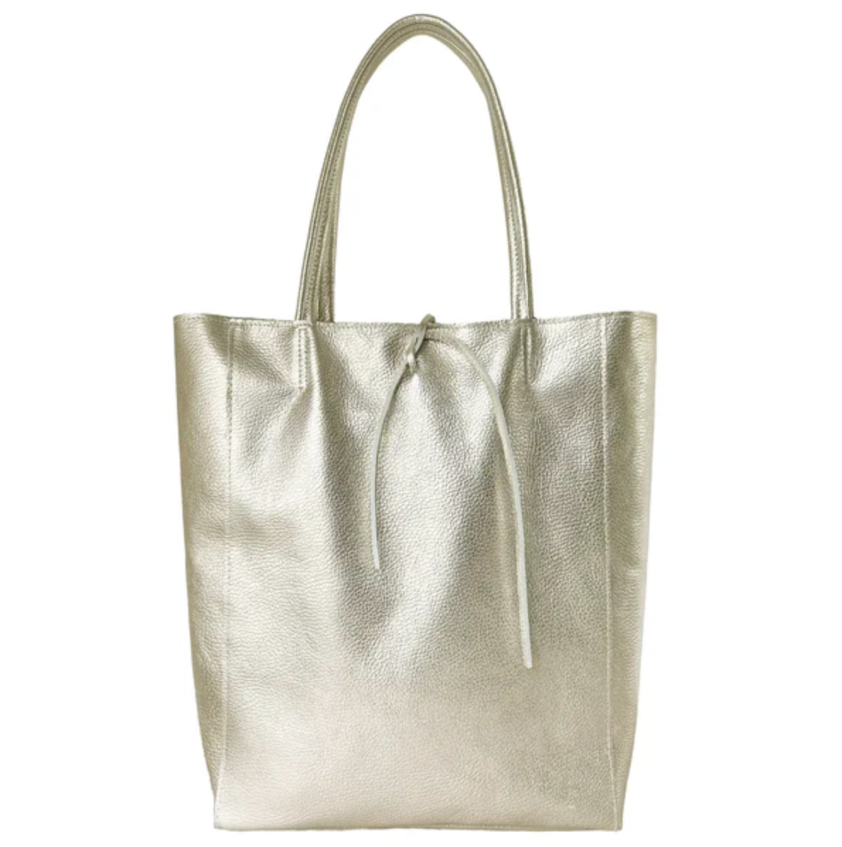 Takeasy | Metallic Suede Leather Tote