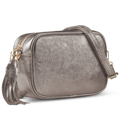 Takeasy | Metallic Leather Crossbody