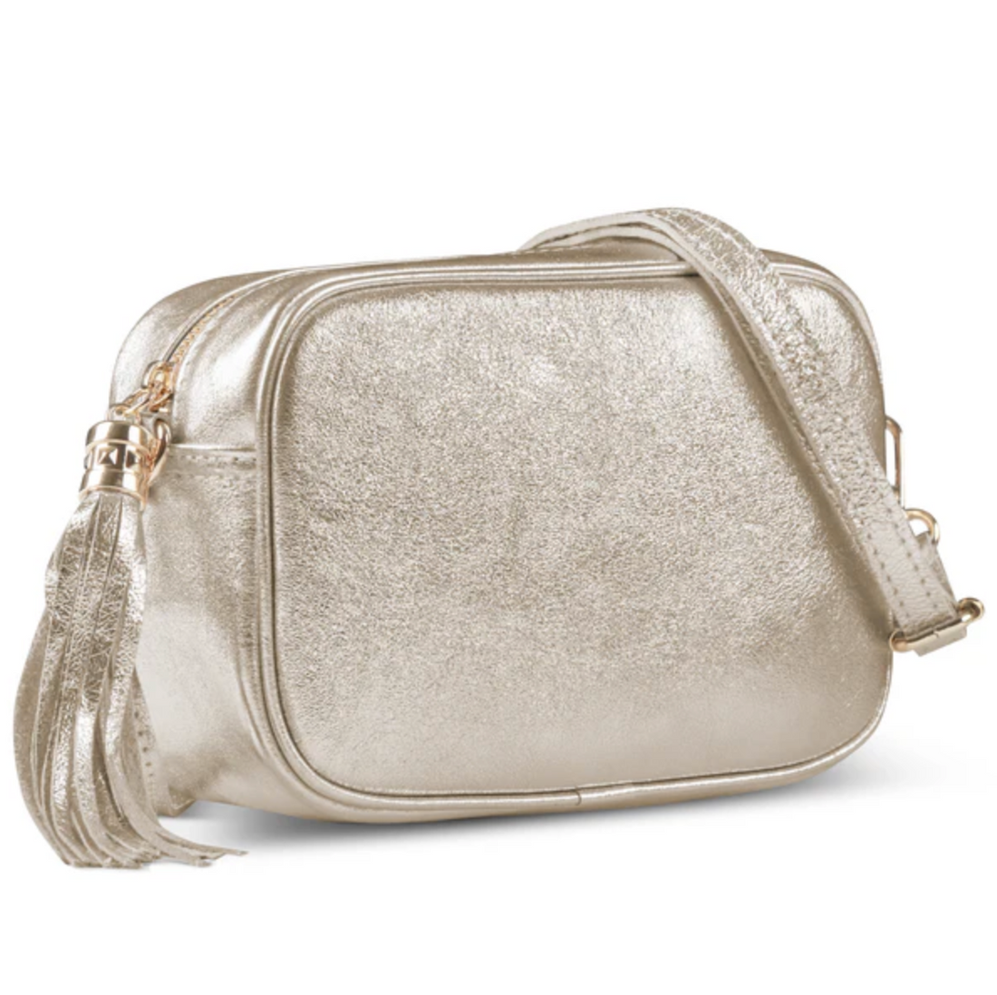 Takeasy | Metallic Leather Crossbody