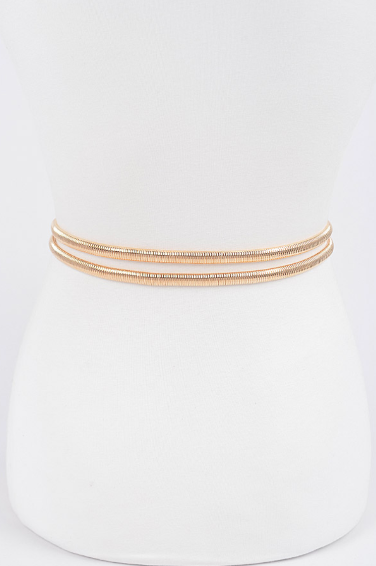 H &amp; D Accessori | Double Metal Stretch Belt