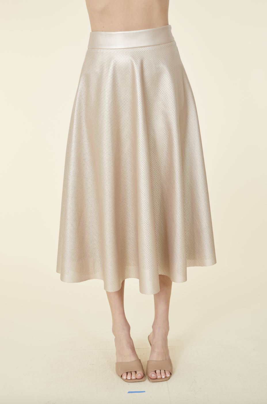 Dolce Cabo | Perforated Faux Leather Skirt