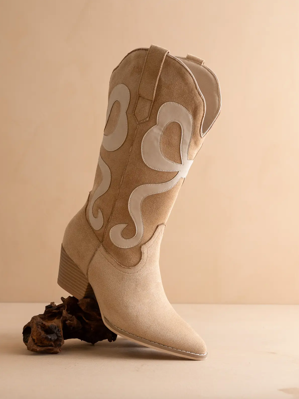 Oasis | Bowie Almond Western Bow Boots