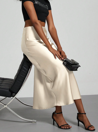 Cloister Collection | Elegant A Line Midi Skirt