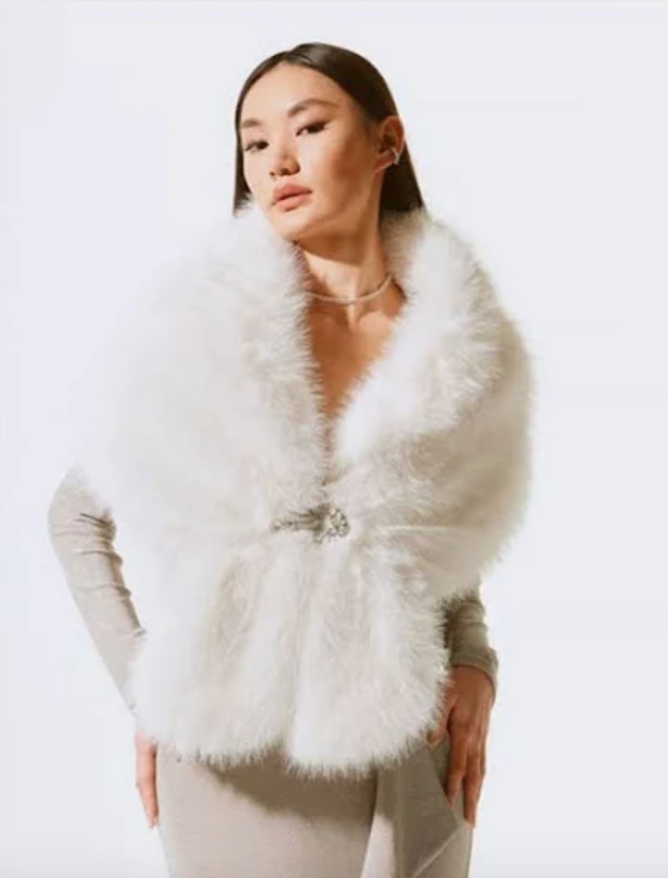 Joseph Ribkoff | Faux Fur Wrap