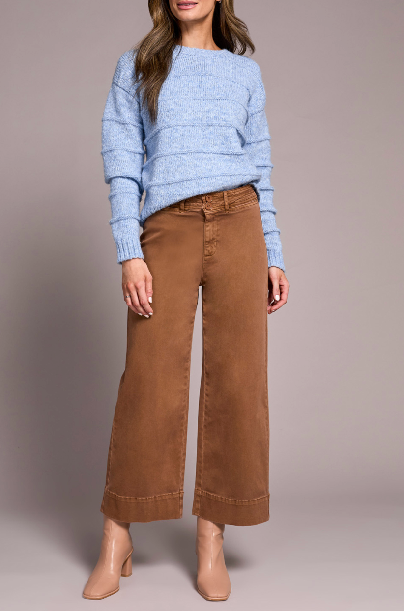 Tribal | High Rise Fly Front Palazzo