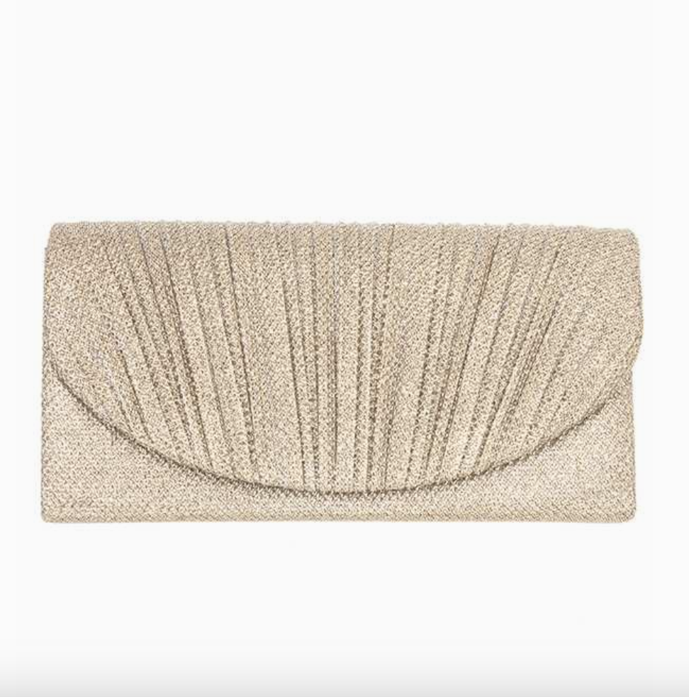 ANB Fashion | Pleated Glitter Accent Bag