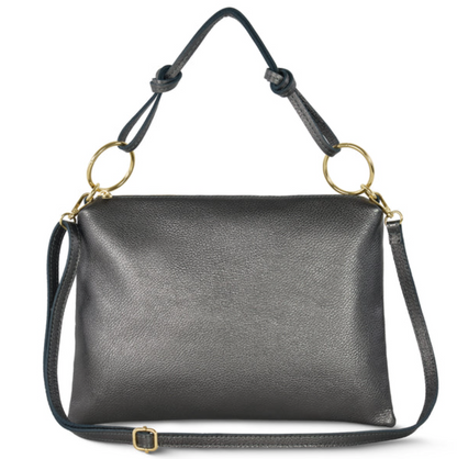 Takeasy | Metallic Leather Shoulder Bag