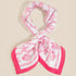 White Sealife Seashells and Starfish Bandana Scarf scarf with pink shell patterns
