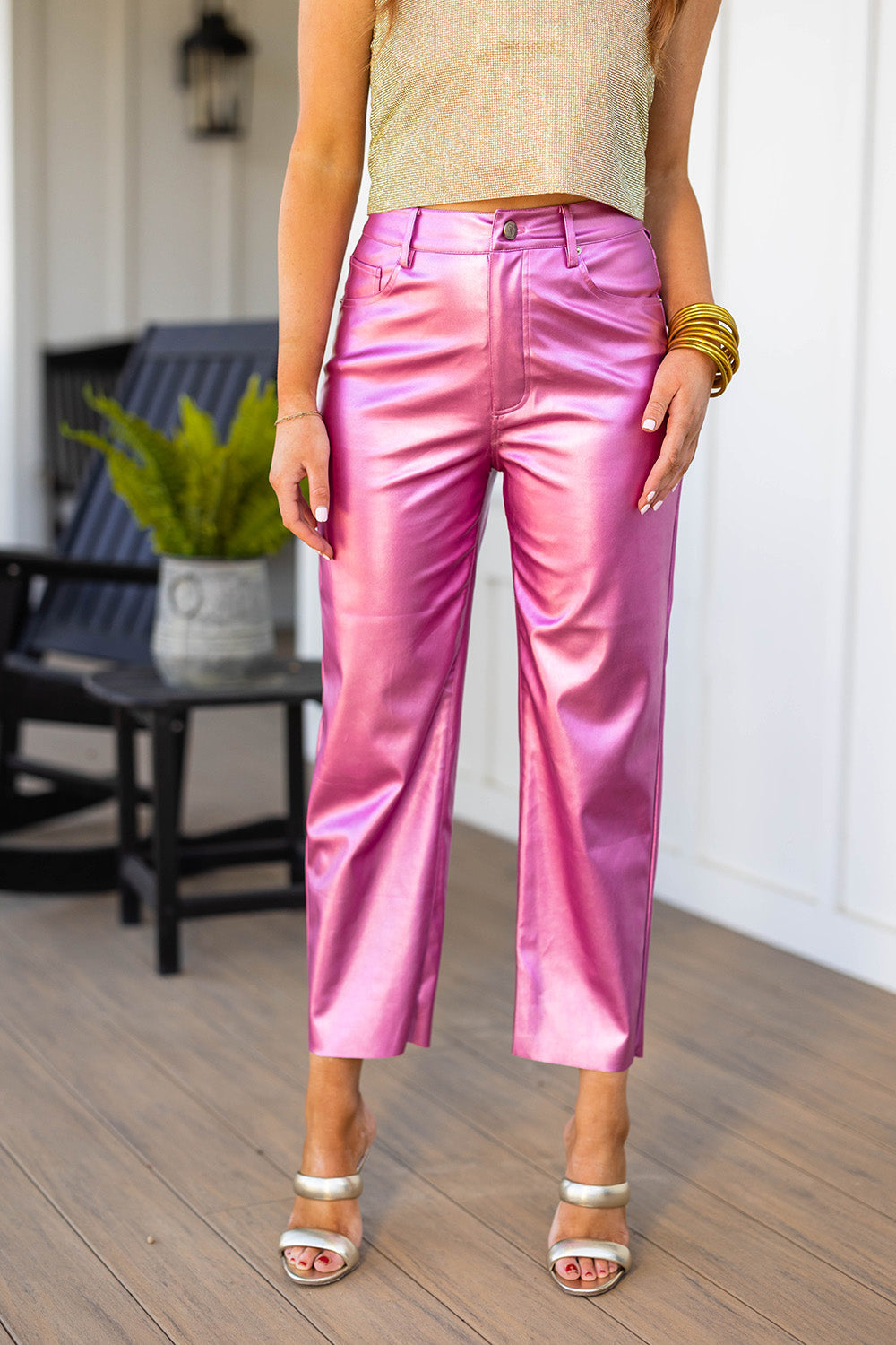 Shelby Straight Leg Pants - Magenta