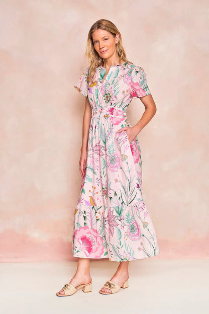 Sheridan French | Eloise Dress Blush Garden Bouquet