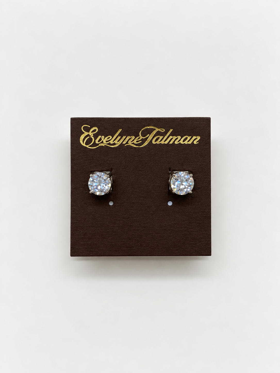 Solitaire Silver Clip-on Earring