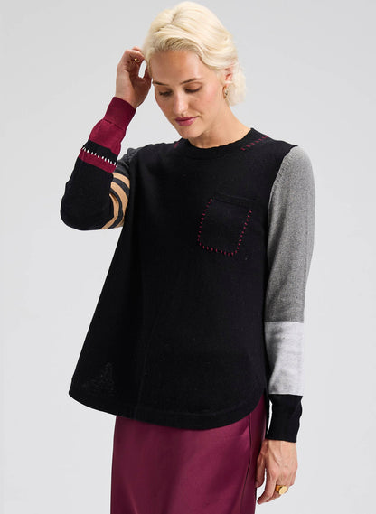 Zaket&amp; Plover | One Pocket Whipstitch Sweater