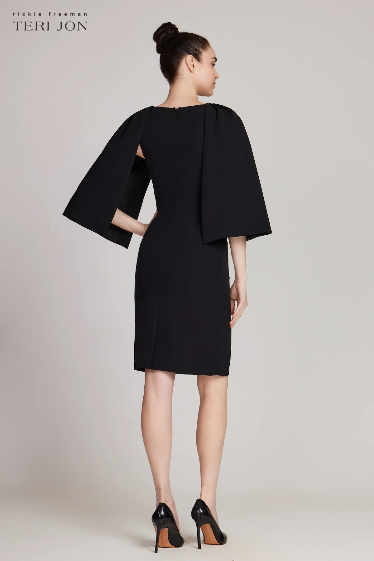 Teri Jon | Dress W/slit Sleeves – Cloister Collection