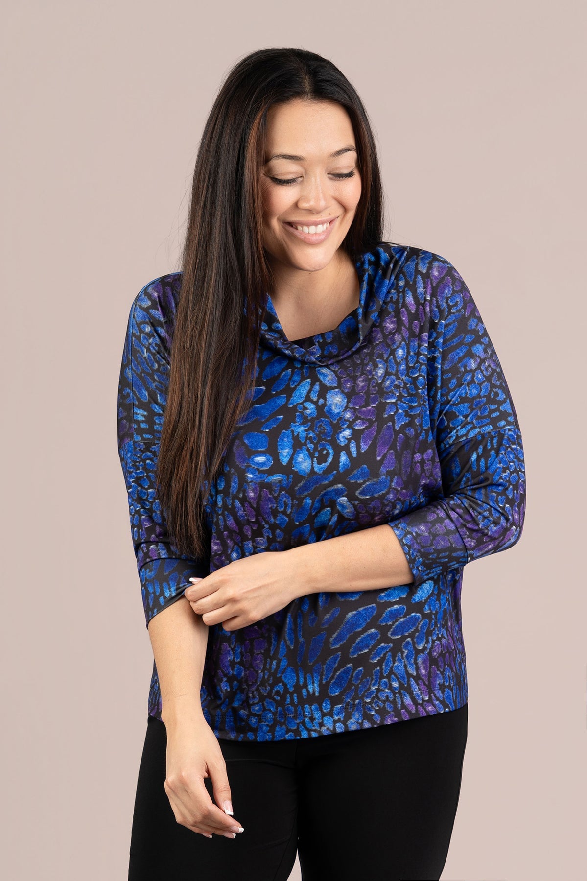 Slouch Sweatshirt 3/4 Sleeve, Wingfall Print