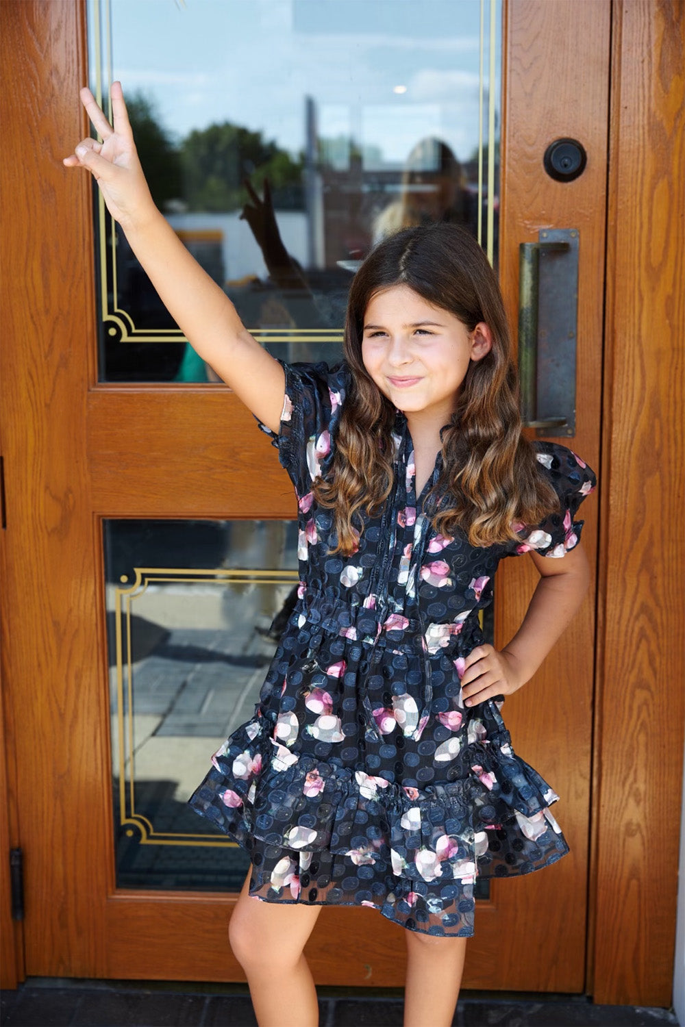 Mini Clementine Girls Dress - Twilight