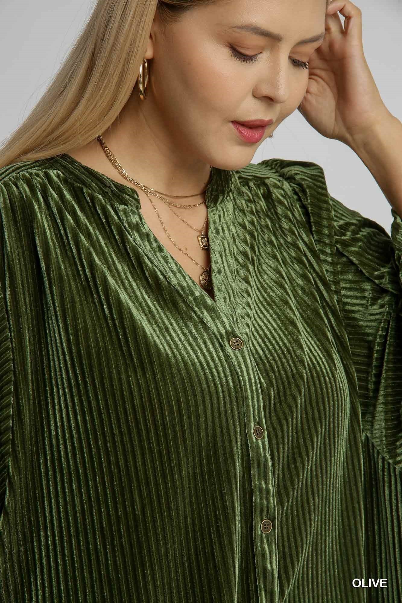 Umgee Usa | Batwing Velvet Top