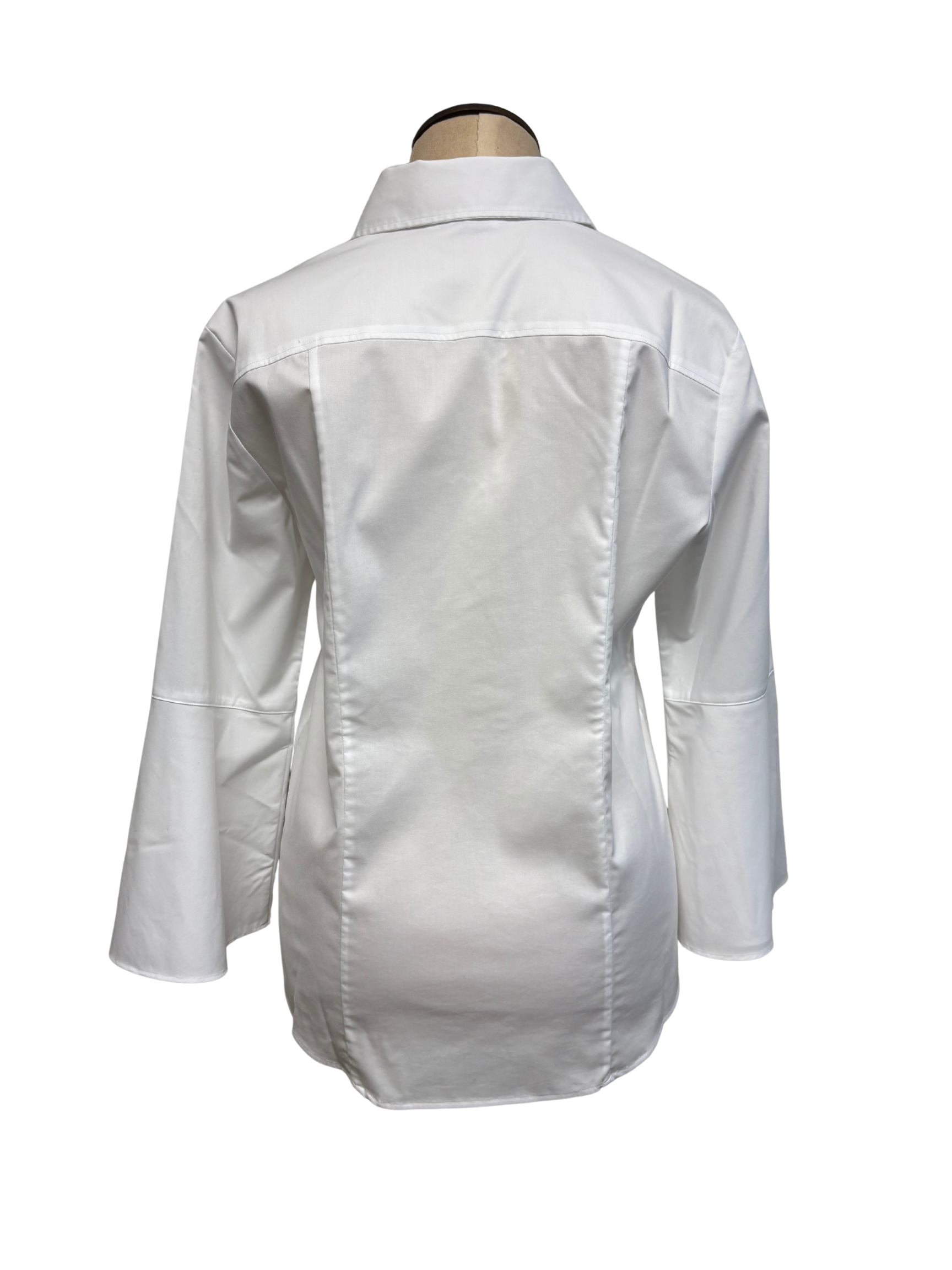 The H Edition | The Adriana Blouse 3/4 Sleeve in White