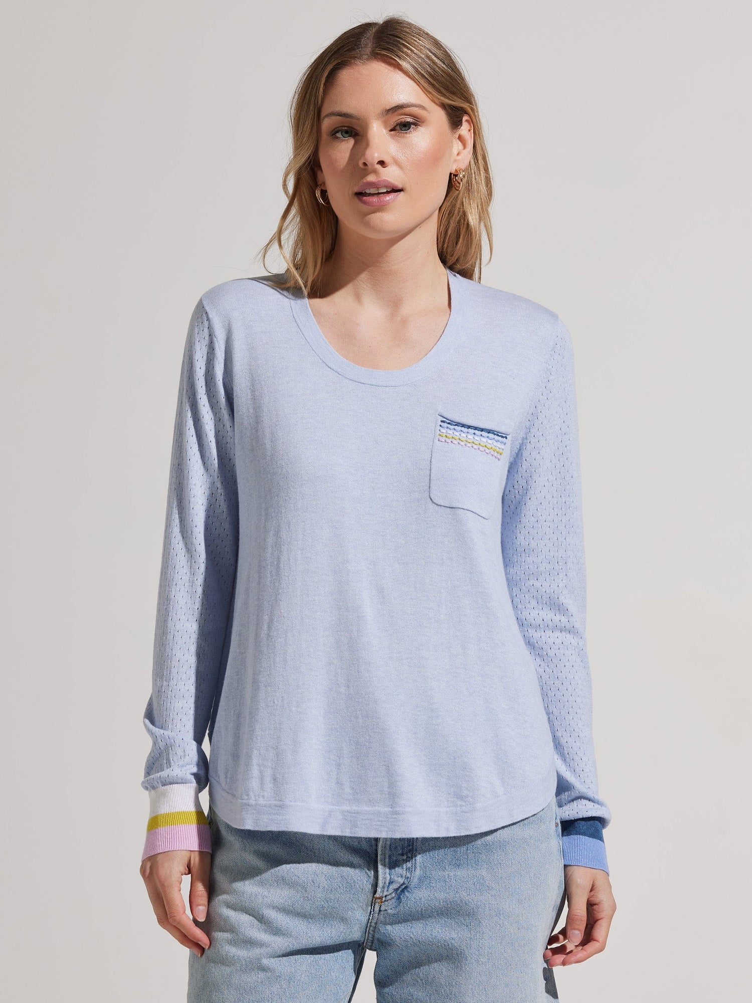 Zaket &amp; Plover | One Pocket Pull over Sweater - Sky