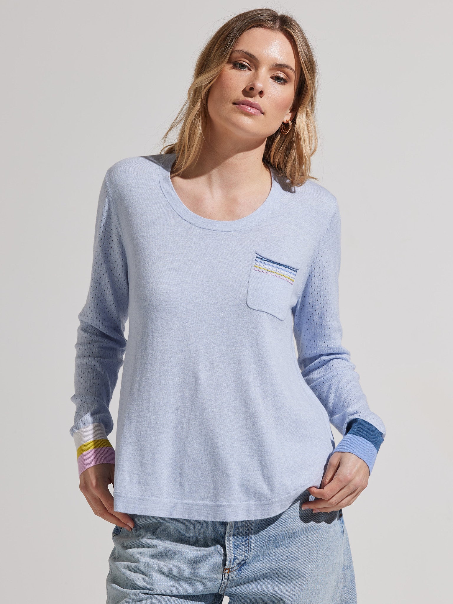 Zaket &amp; Plover | One Pocket Pull over Sweater - Sky