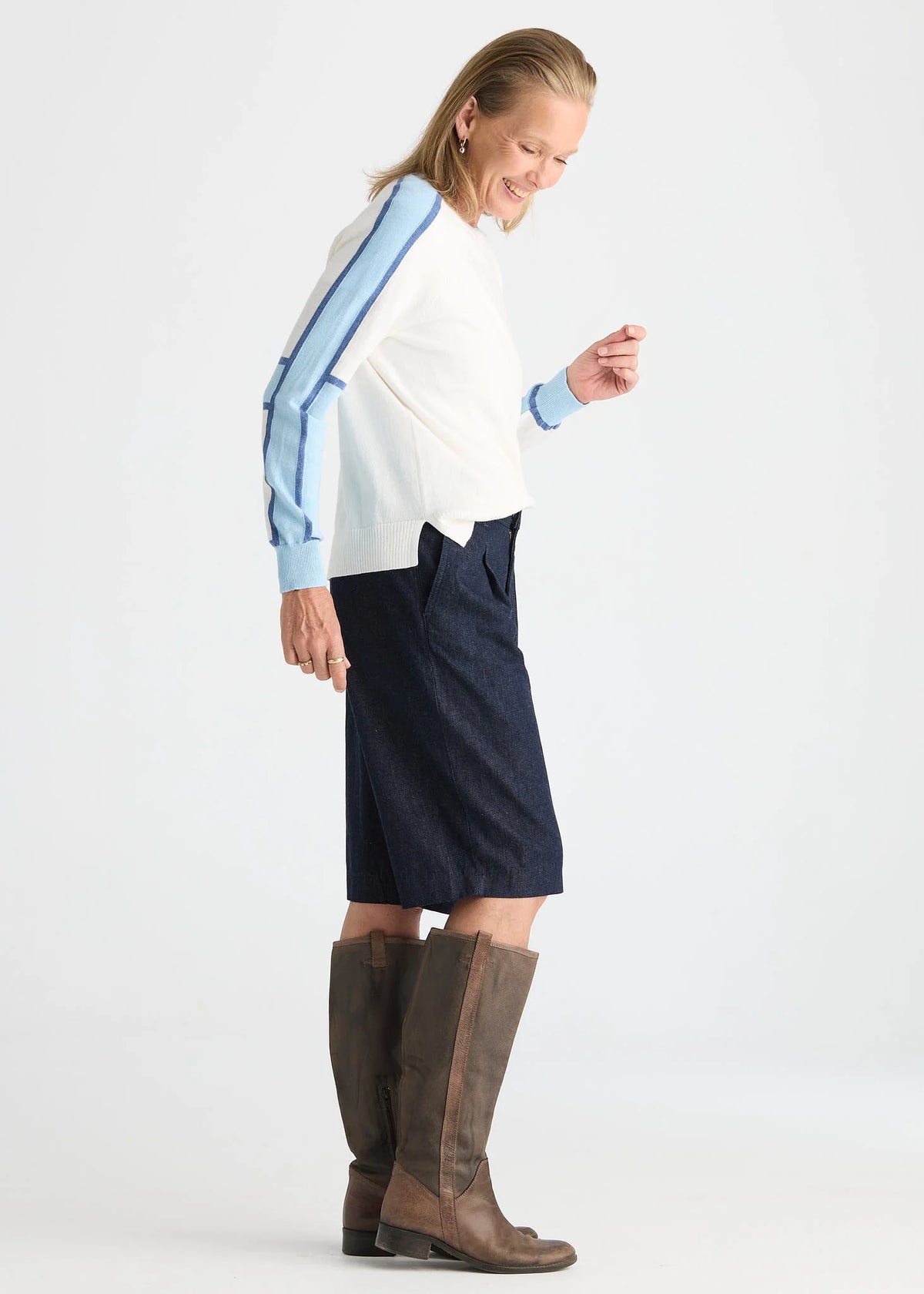 Block Sleeve Sweater