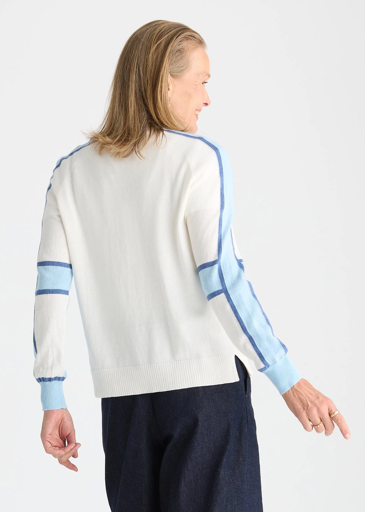 Block Sleeve Sweater
