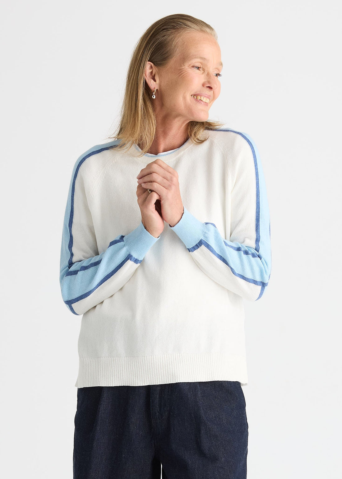 Block Sleeve Sweater