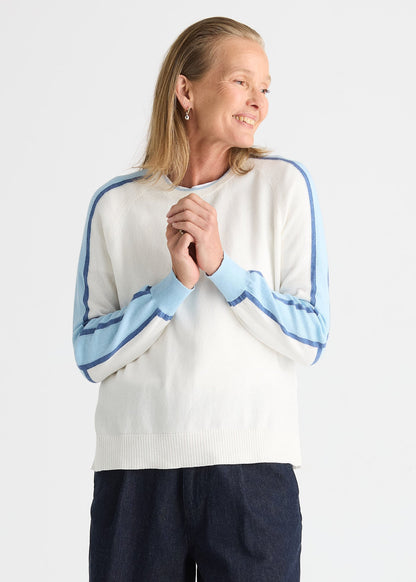 Block Sleeve Sweater
