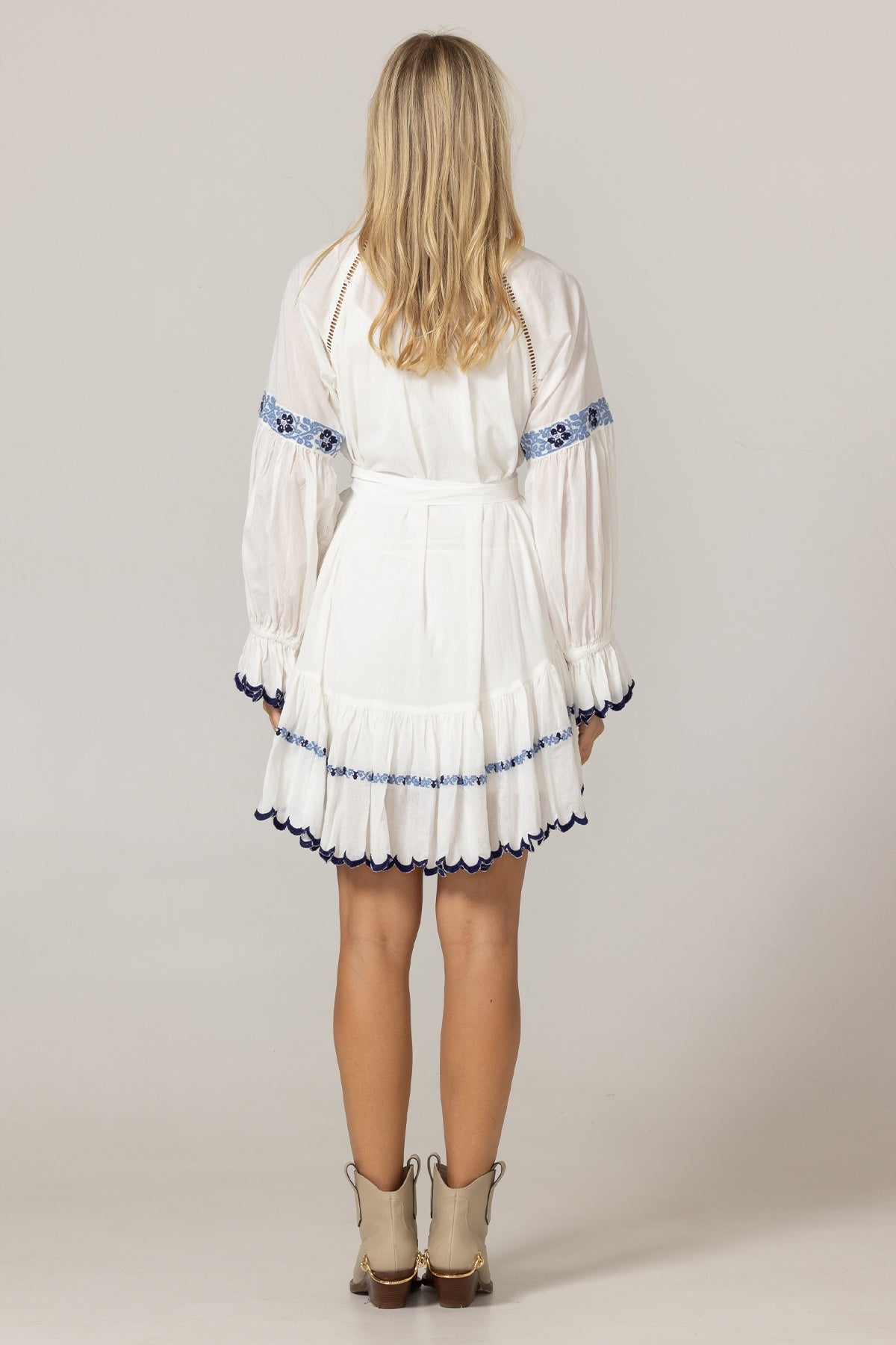 Miss June | Bellerose Short Dress - White