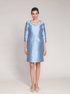 Bigio Collection | Bigio Collectio | Silk Dress with 3/4 Slv | Cloister Collection | COCKTAIL