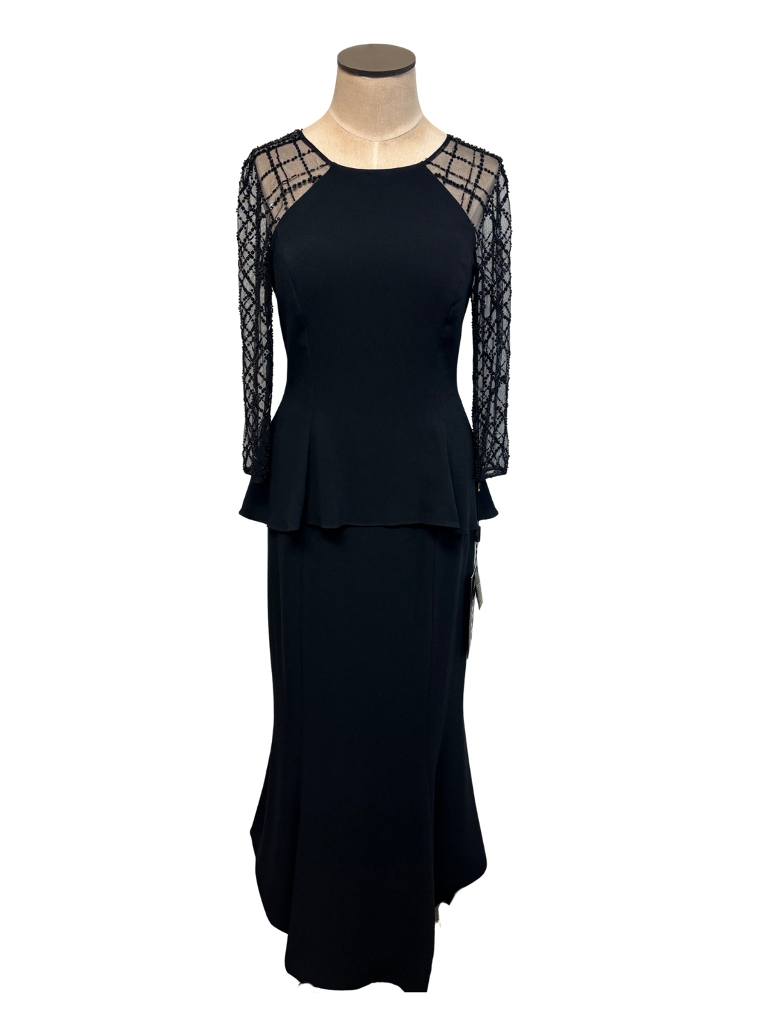 Daymor Couture | Long Peplum Dress