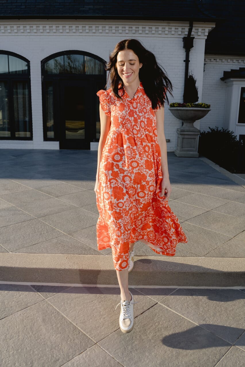 Game Day Maxi Dress | Orange