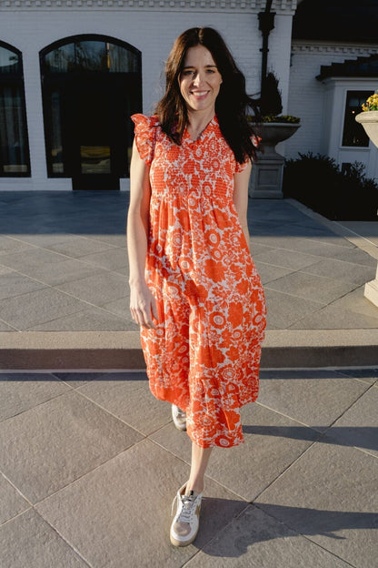 Game Day Maxi Dress | Orange