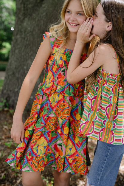 Briton Court | Girls Remi Smocked Girls Dress