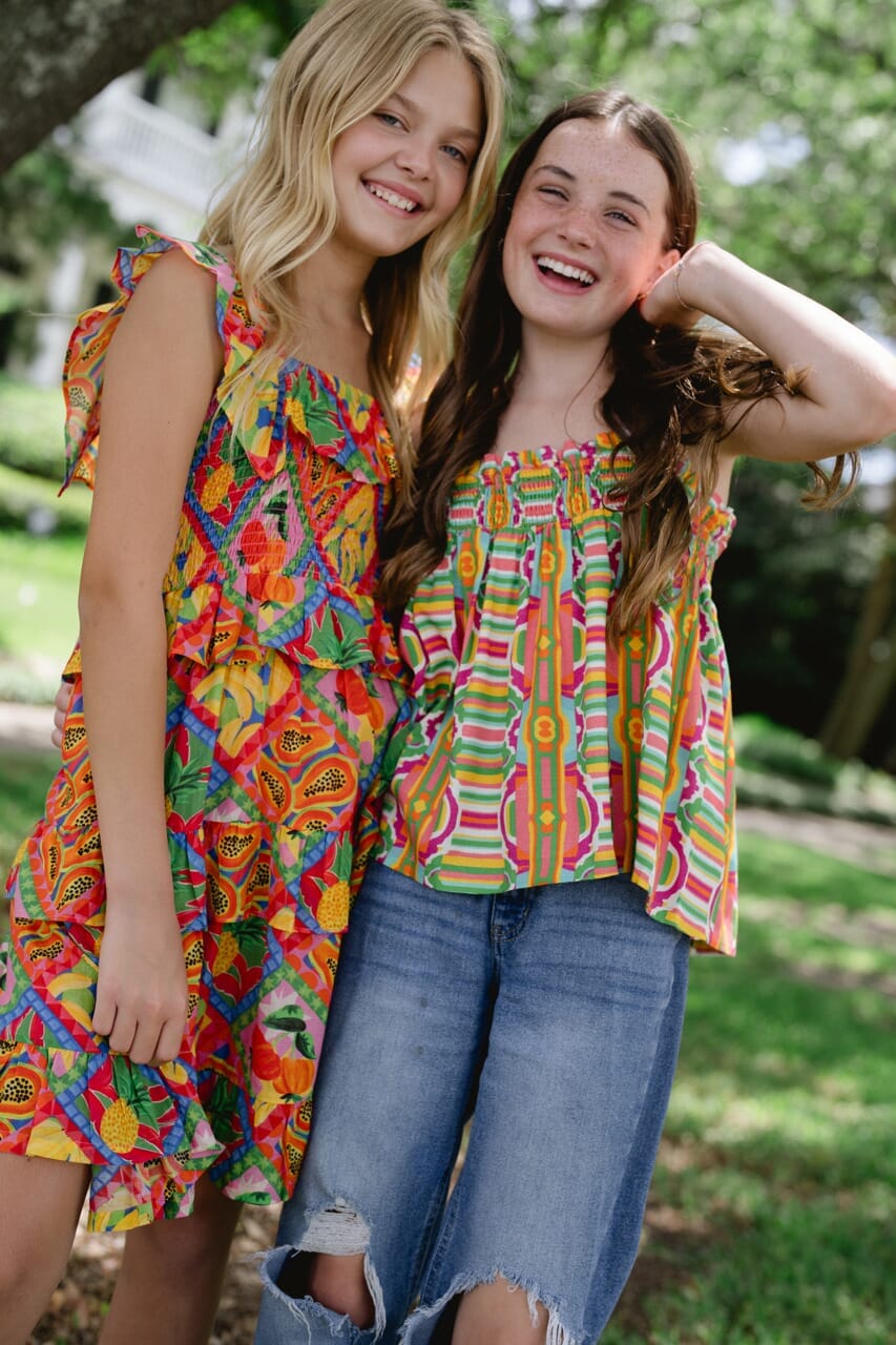 Briton Court | Girls Remi Smocked Girls Dress