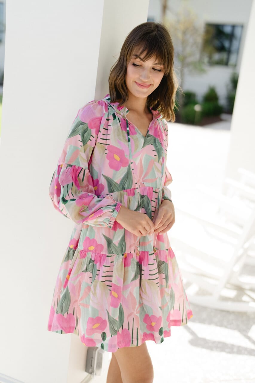 Briton Court | Eliza Dress -Frosted Blush