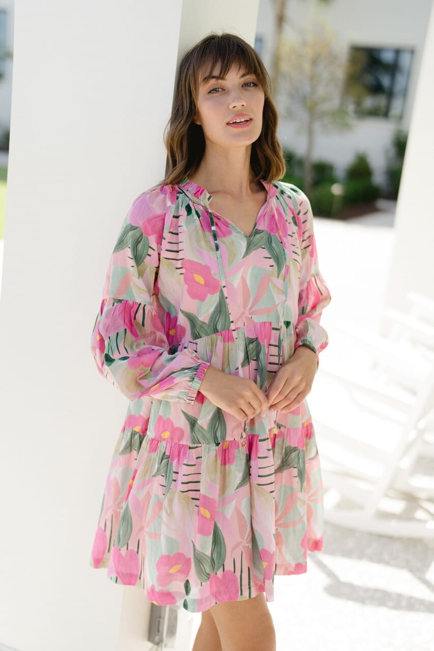 Briton Court | Eliza Dress -Frosted Blush