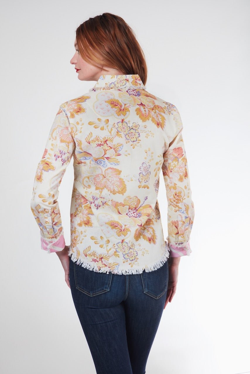 Dizzy Lizzie | Cape Cod Top Antique Floral | Cloister Collection | SHIRT