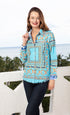 Dizzy Lizzie | Cape Cod Tunic Blue Links | Cloister Collection | TUNIC