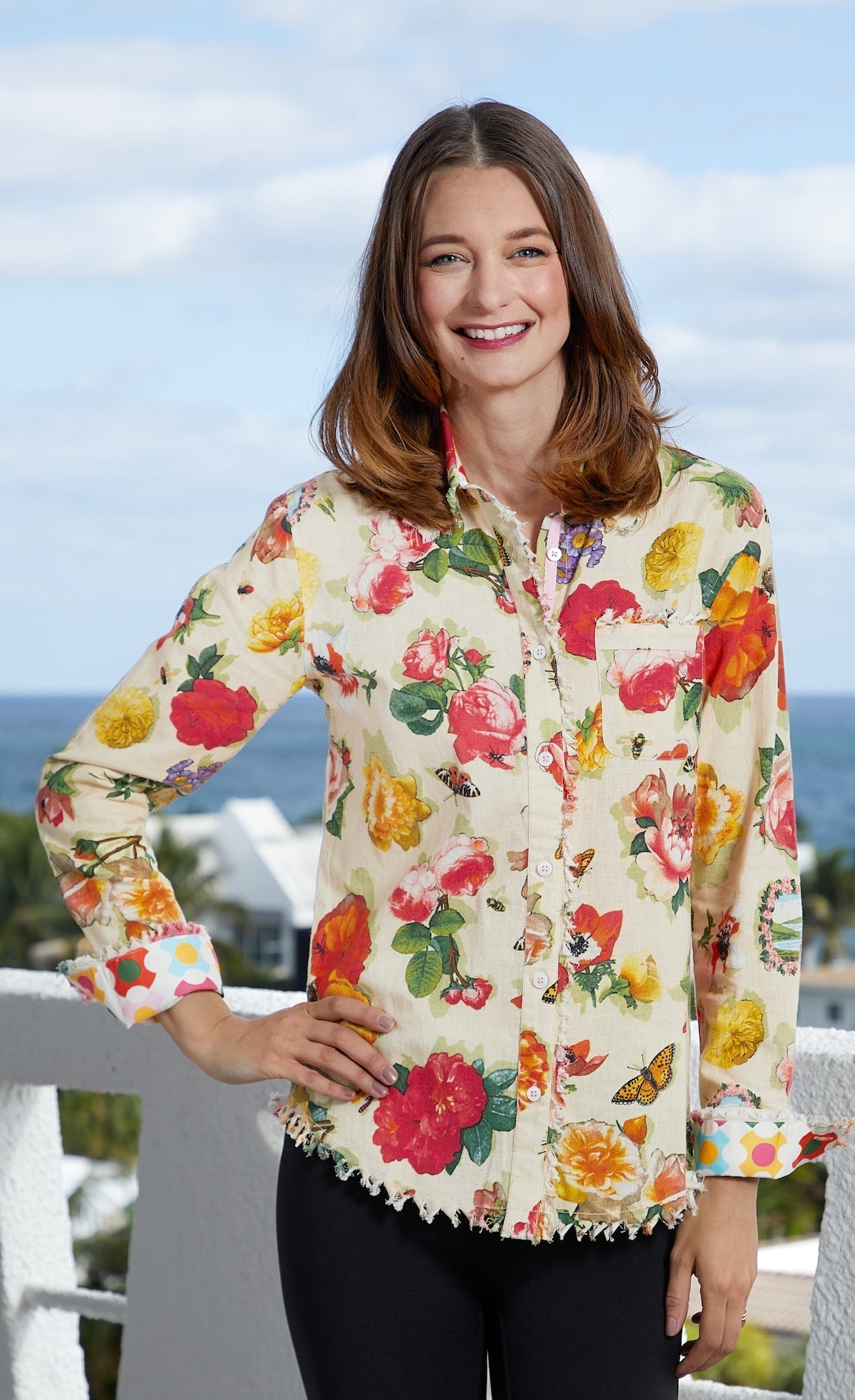 Dizzy - Lizzie | Cape Cod Tunic Botanical Print | Cloister Collection | TUNIC