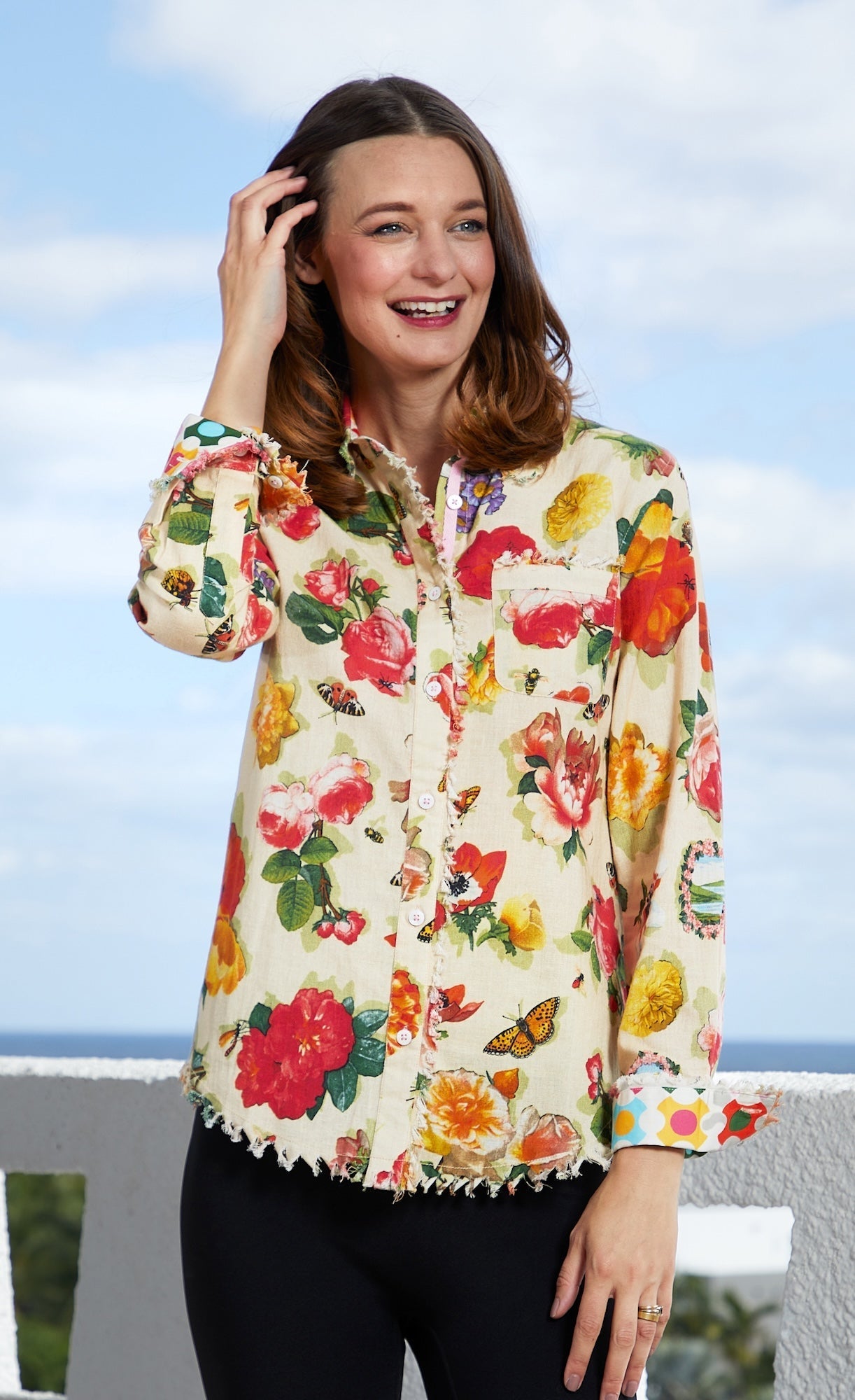 Dizzy - Lizzie | Cape Cod Tunic Botanical Print | Cloister Collection | TUNIC