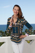 Dizzy Lizzie | Cape Cod Tunic Navy Pink Links | Cloister Collection | TUNIC