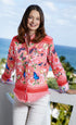 Dizzy - Lizzie | Cape Cod Tunic Pink Org Butterfly Print | Cloister Collection | Tunic