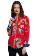 Dizzy - Lizzie | Cape Cod Tunic Red Ground Dragon Print | Cloister Collection | TOPS