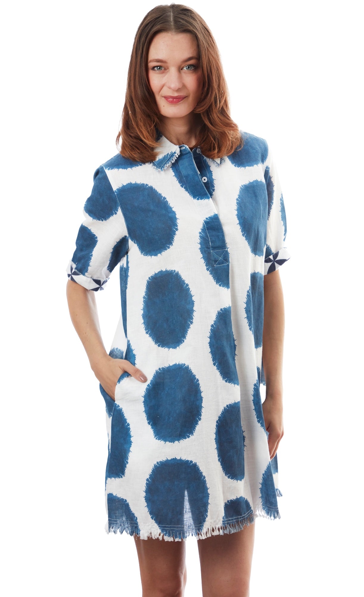 Dizzy - Lizzie | Chatham Dress Big Navy Dot | Cloister Collection | Dress