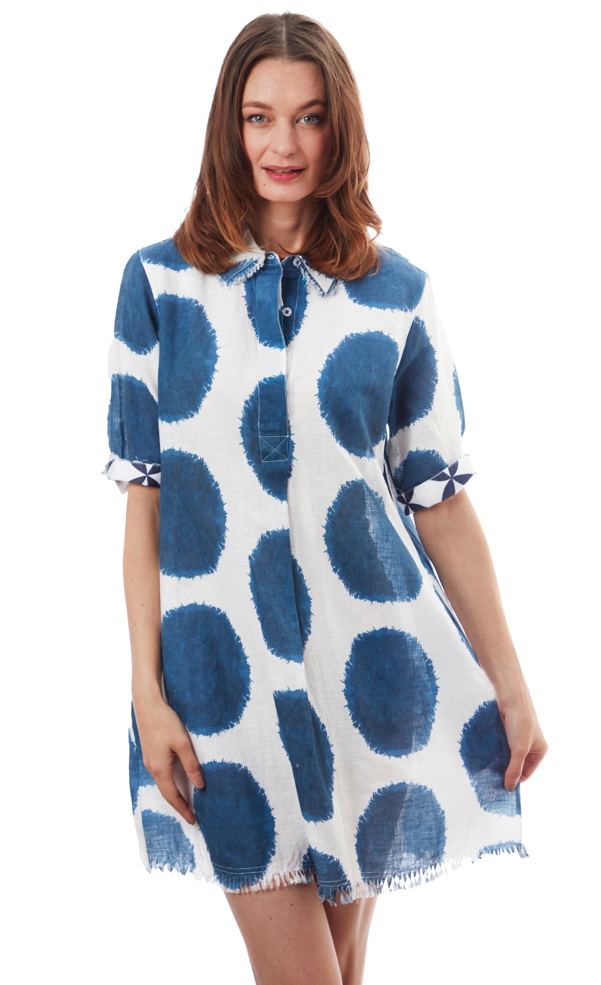 Dizzy - Lizzie | Chatham Dress Big Navy Dot | Cloister Collection | Dress