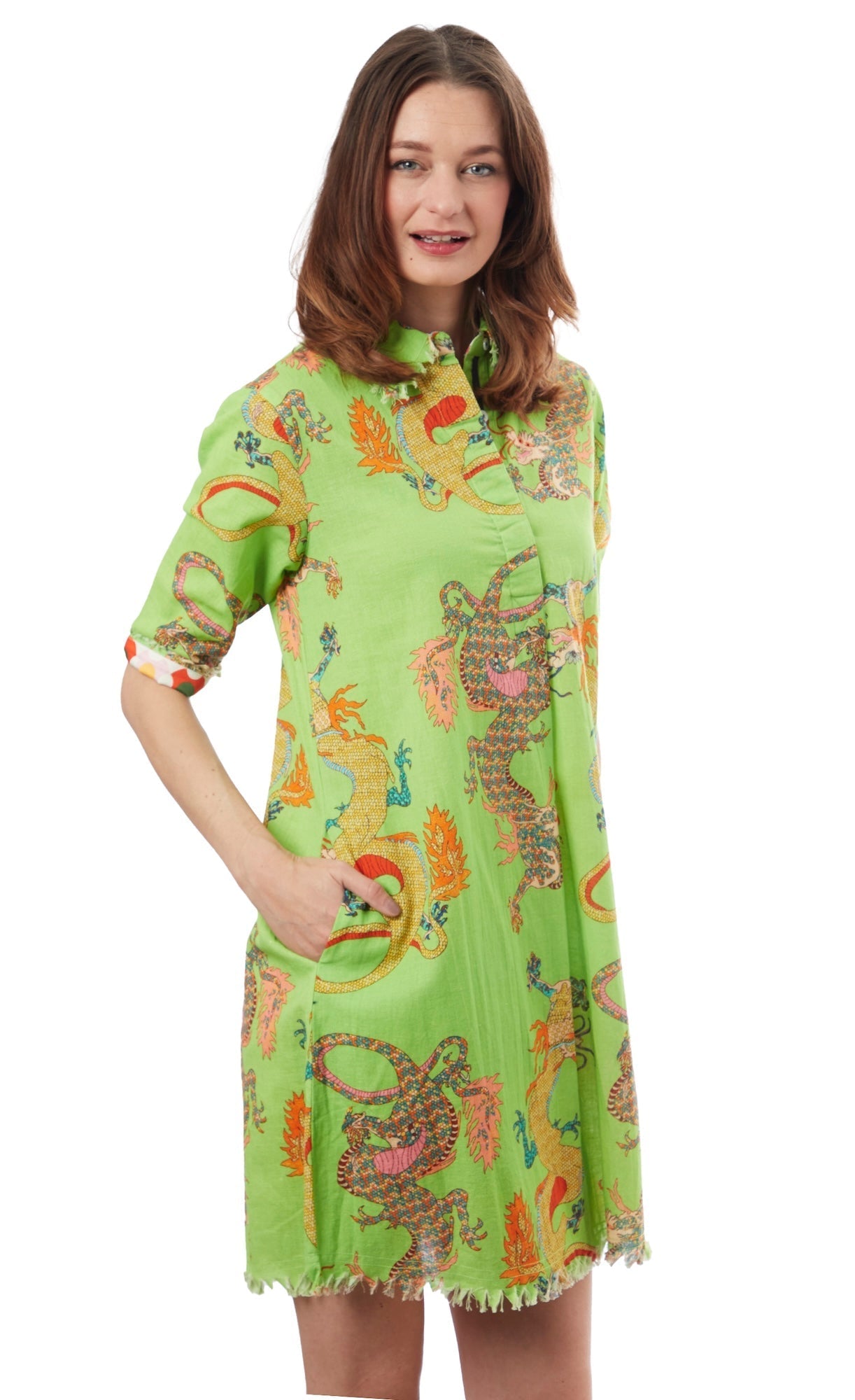 Dizzy - Lizzie | Chatham Dress Green Dragon | Cloister Collection | DRESSES