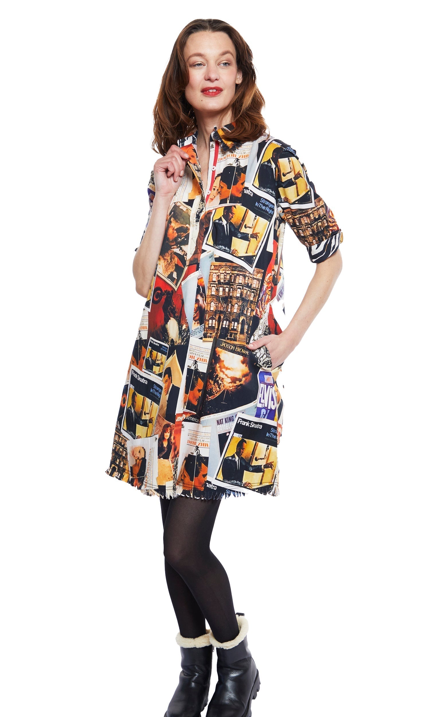 Dizzy Lizzie | Chatham Dress Rock And Roll Print | Cloister Collection | DRESSES